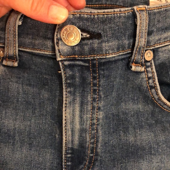 RAG & Bone Ankle Skinny Raw Hem Mid Rise Lighter Blue Denim Size 31 Soft Jeans - Picture 10 of 16